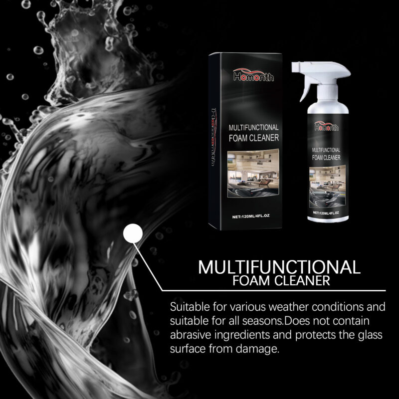 Homonth Fast-Acting Car Glass Oil Film Remover – Multi-Purpose Foam Cleaner - Image 3