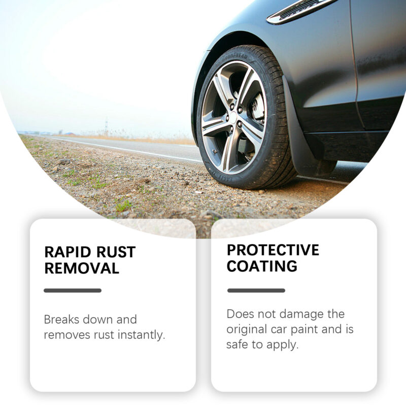 Homonth Fast-Acting Car Rust Remover & Protective Formula - Safe for Surfaces - Image 3