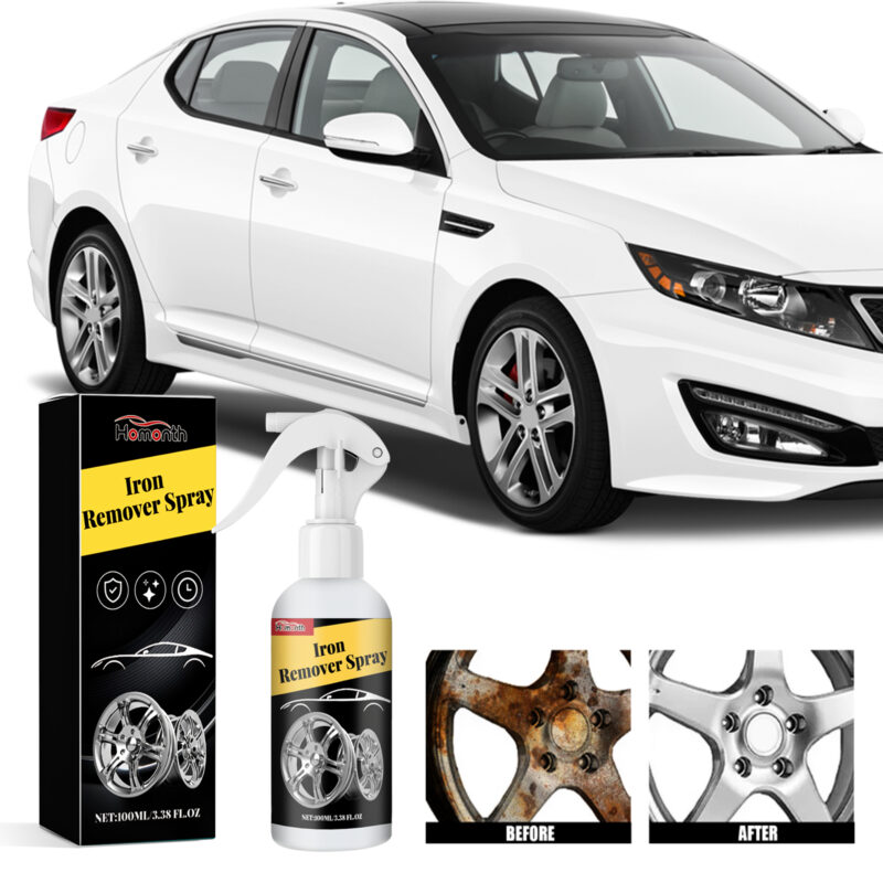Homonth Fast-Acting Car Rust Remover Spray – Tire Wheel Iron Cleaner, Protective - Image 2