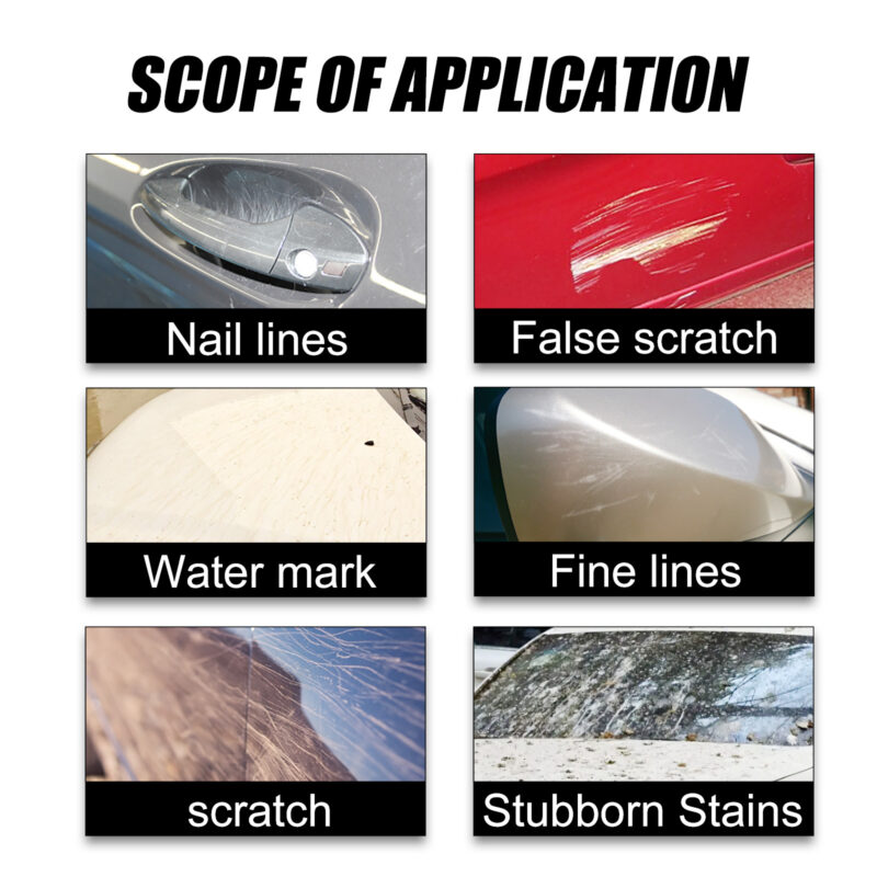 Homonth Fast-Acting Car Scratch Remover Cloth – Paint Scratch Repair, Surface-Safe Polish - Image 3