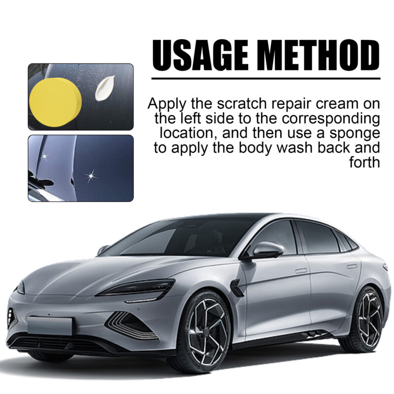Homonth Fast-Acting Car Scratch Repair Paste – Safe for Paint, Protective Formula - Image 6