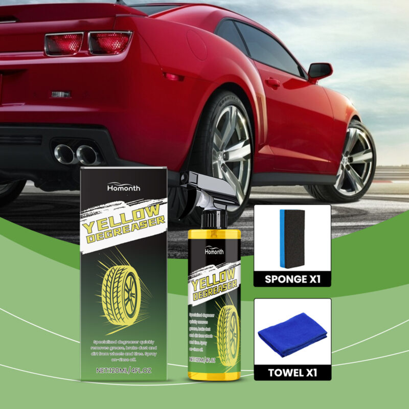 Homonth Fast-Acting Car Wheel Cleaner – Tire Rim Rust Remover, Safe Formula - Image 2