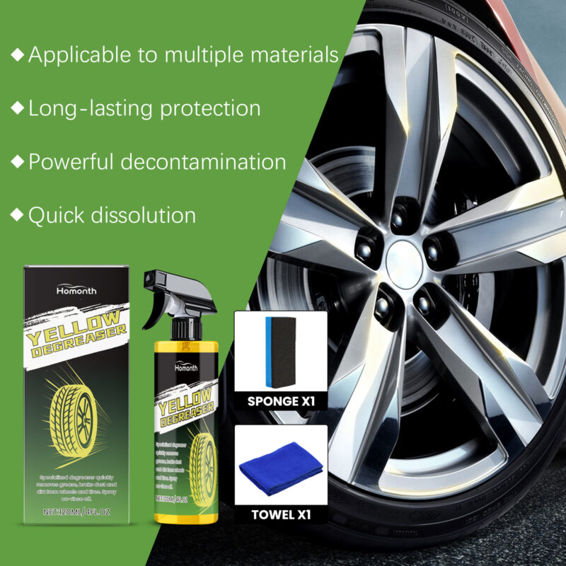 Homonth Fast-Acting Car Wheel Cleaner – Tire Rim Rust Remover, Safe Formula - Image 4
