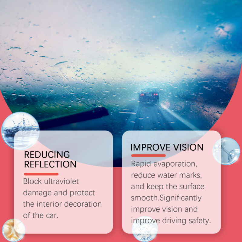 Homonth Fast-Acting Car Windscreen Cleaner: Oil Film Remover, Surface-Safe - Image 4