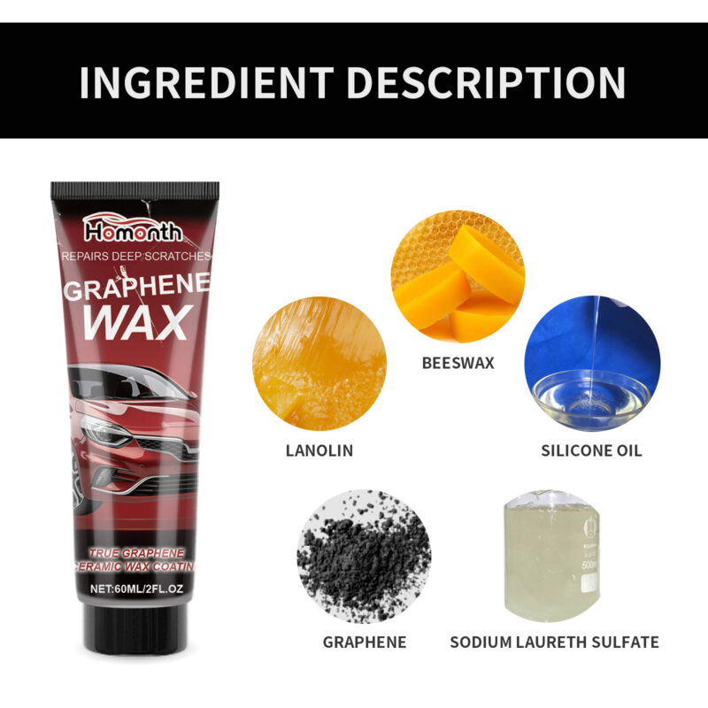 Homonth Fast-Acting Graphene Wax: Car Scratch Repair & Paint Restoration - Image 5