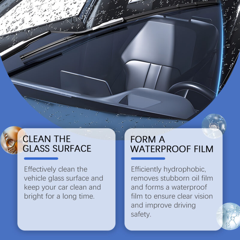 Homonth Fast-Acting Windshield Cleaner Sheets – Anti-Rain, Anti-Fog, Surface-Safe - Image 3