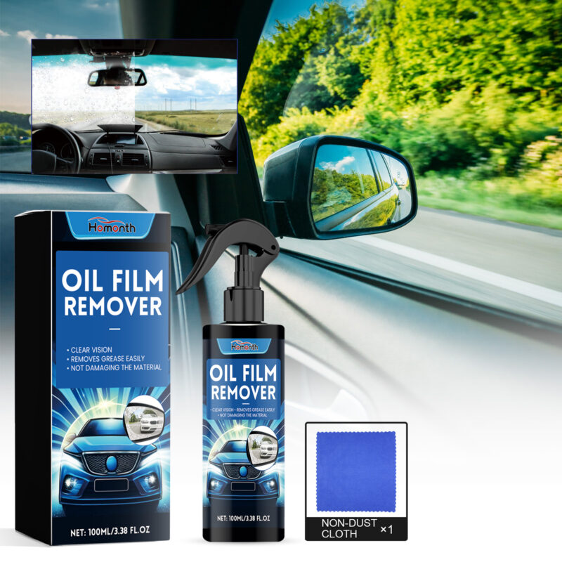 Homonth Fast-Acting Windshield Oil Film Remover | Surface-Safe Car Glass Cleaner - Image 2