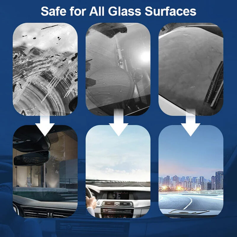Homonth Fast-Acting Windshield Oil Film Remover | Surface-Safe Car Glass Cleaner - Image 5