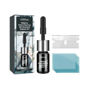 Homonth fast-acting windshield repair kit for fixing car windshield cracks
