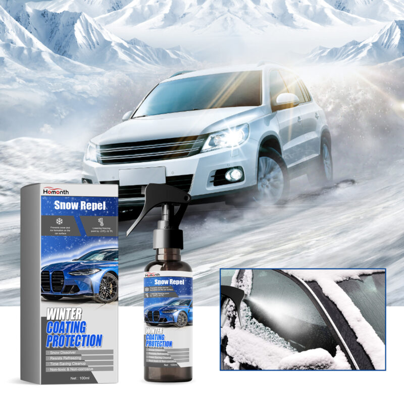 Homonth Fast-Acting Winter Deicing Spray – Windshield Snow Melt, Car Safe Protective Coating - Image 2