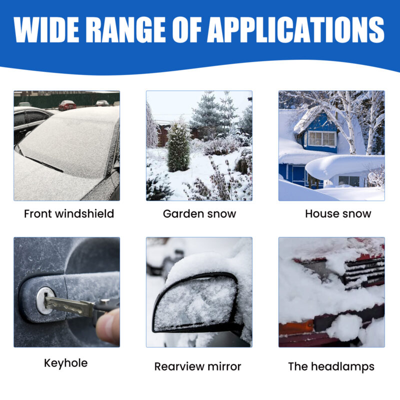 Homonth Fast-Acting Winter Deicing Spray – Windshield Snow Melt, Car Safe Protective Coating - Image 4
