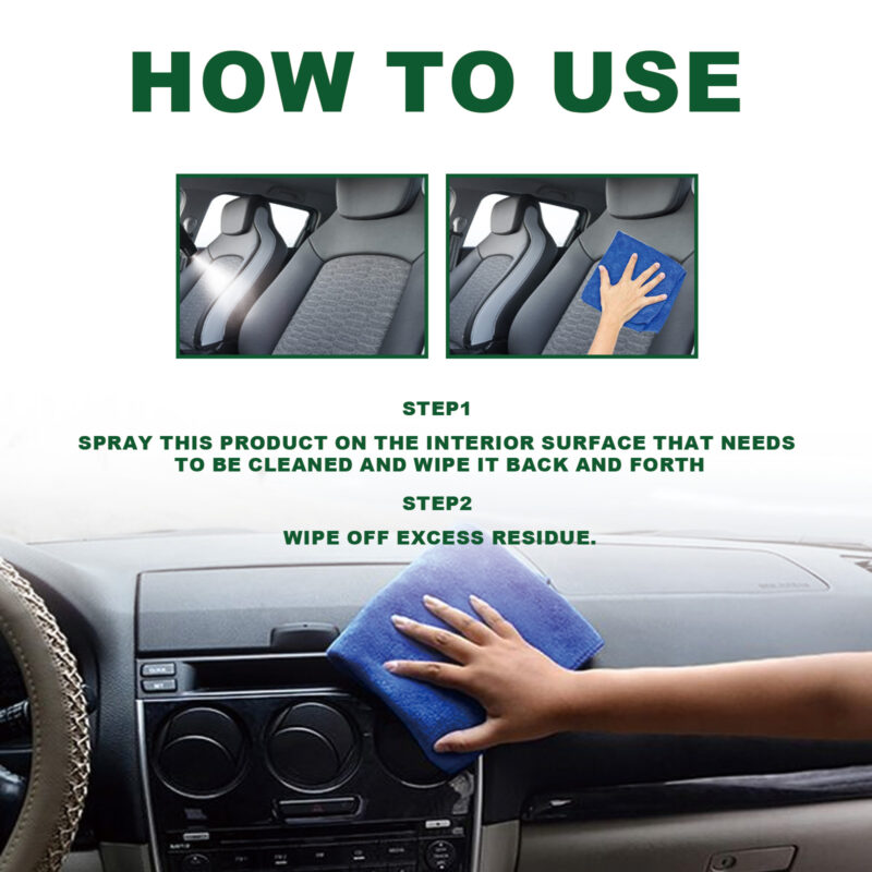 Homonth Multi-Purpose Car Interior Cleaner: Fast-Acting, Surface-Safe Formula - Image 6