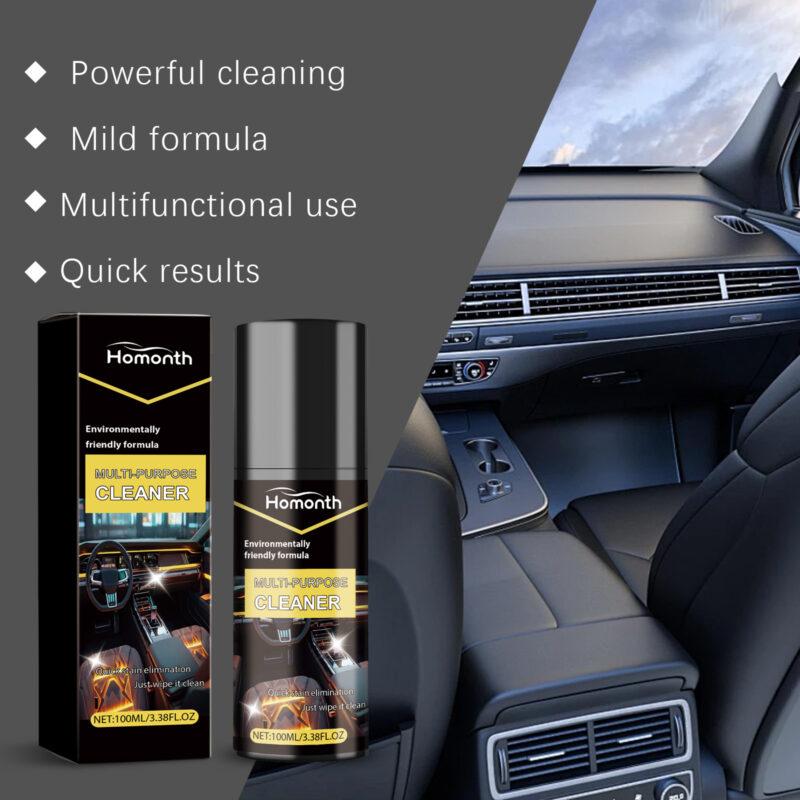 Homonth Multi-Purpose Car Foam Cleaner: Fast-Acting, Safe Interior Cleaning - Image 3