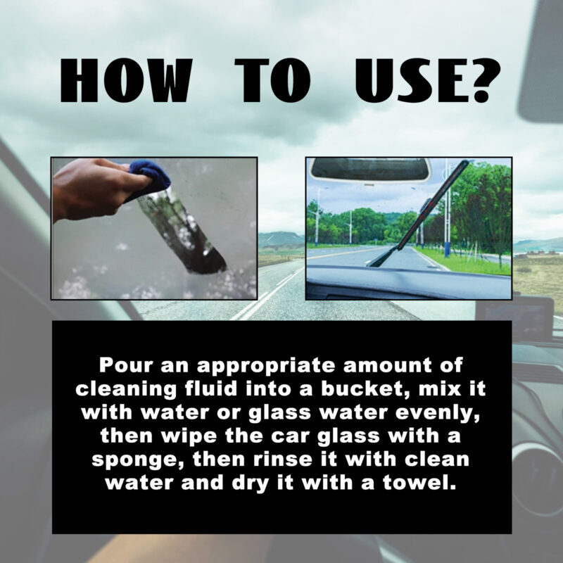 Homonth Multi-Purpose Car Glass Cleaner: Oil Film Remover, Windshield Decontamination - Image 7
