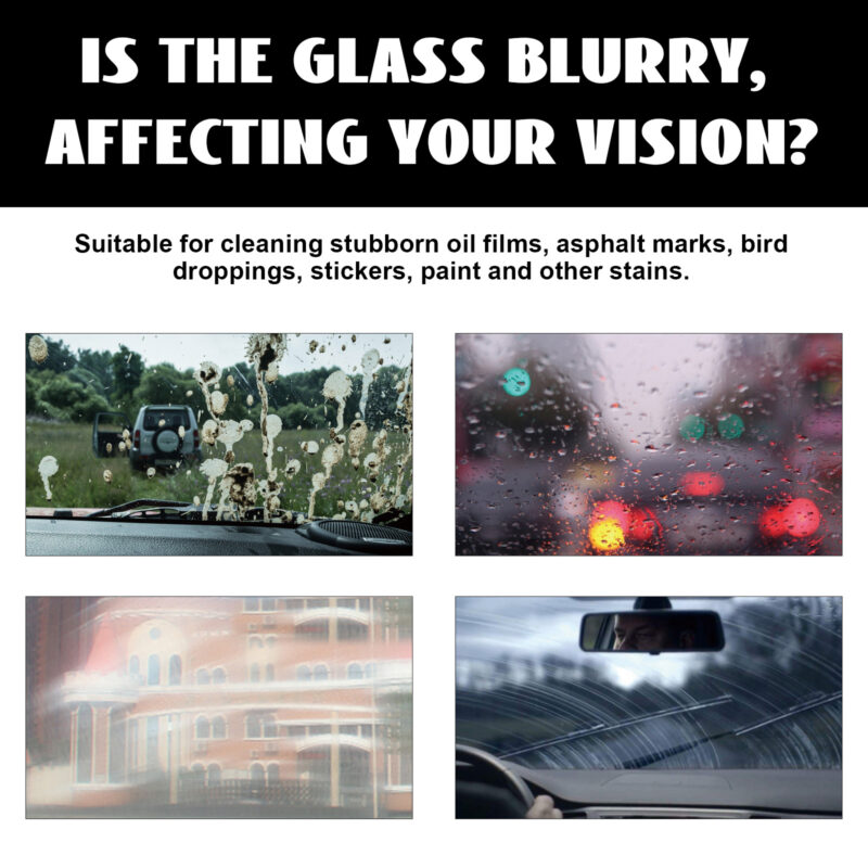 Homonth Multi-Purpose Car Glass Cleaner: Oil Film Remover, Windshield Decontamination - Image 4
