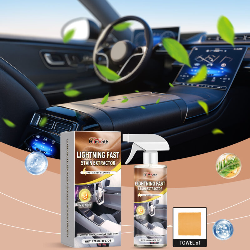 Homonth Multi-Purpose Car Interior Cleaner – Fast-Acting Stain Remover, Safe Formula - Image 2