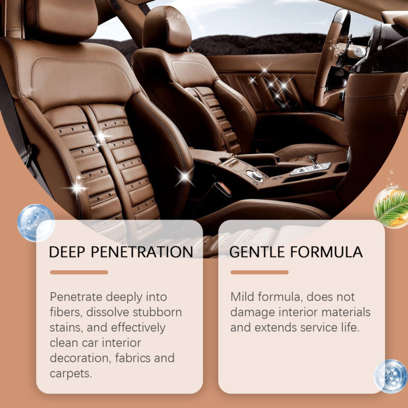 Homonth Multi-Purpose Car Interior Cleaner – Fast-Acting Stain Remover, Safe Formula - Image 4