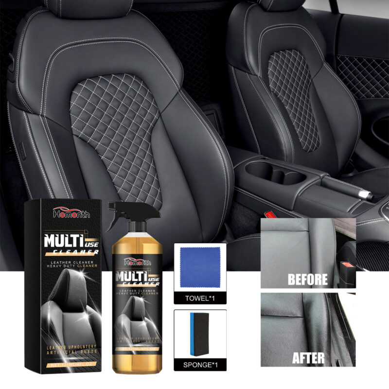 Homonth Multi-Purpose Car Interior Cleaner – Fast-Acting, Safe Leather Maintenance - Image 2
