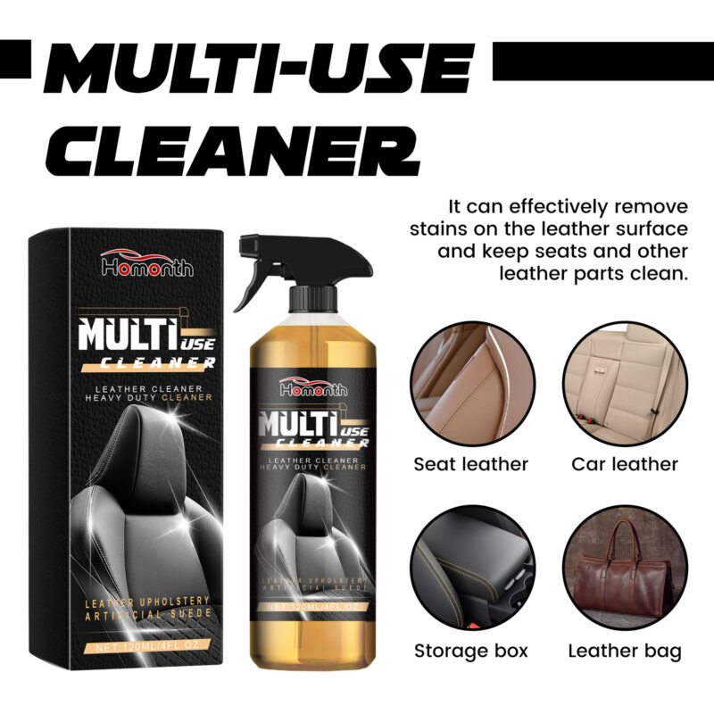 Homonth Multi-Purpose Car Interior Cleaner – Fast-Acting, Safe Leather Maintenance - Image 4