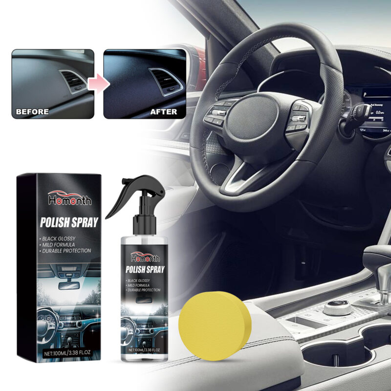 Homonth Multi-Purpose Car Interior Cleaner Spray – Surface-Safe, Fast-Acting Polish - Image 2