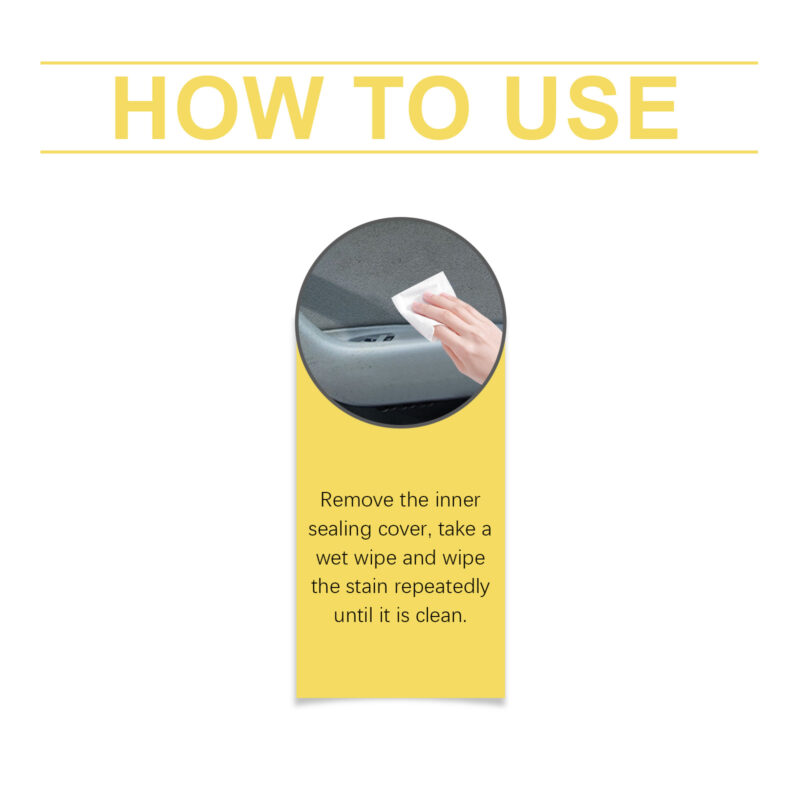 Homonth Multi-Purpose Car Interior Cleaner Wipes – Fast-Acting, Surface-Safe, Portable - Image 6
