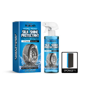 Homonth car wheel protectant fast-acting tire care product on vehicle tire