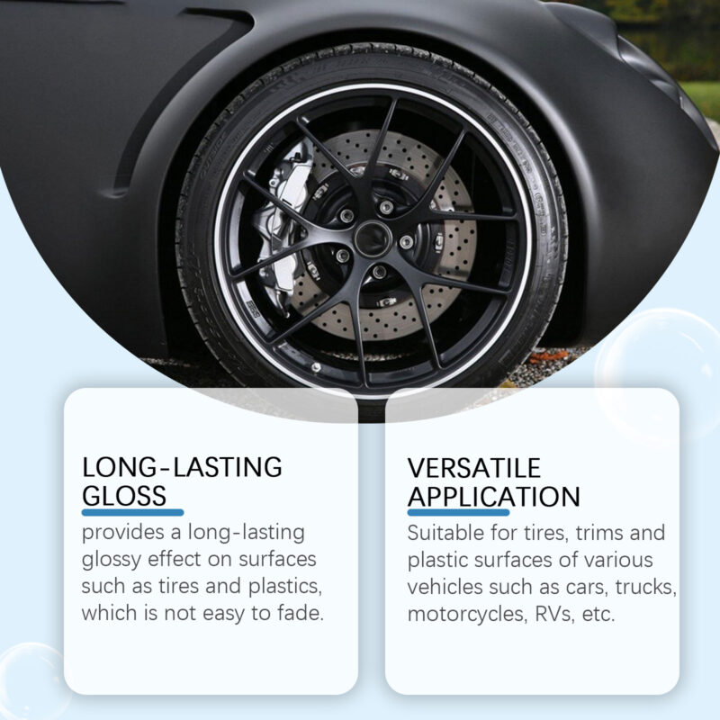 Homonth Multi-Purpose Car Wheel Protectant – Fast-Acting, Surface-Safe Tire & Trim Care - Image 4