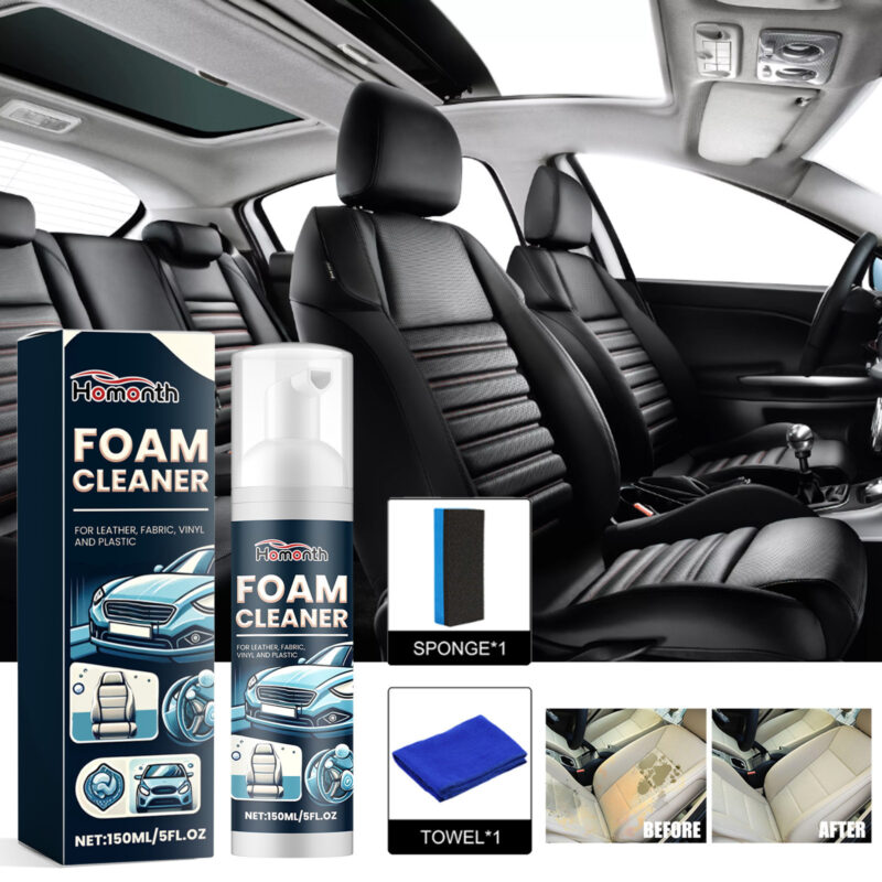 Homonth Multi-Purpose Foam Cleaner: Car Interior & Rust Remover, Surface-Safe - Image 2
