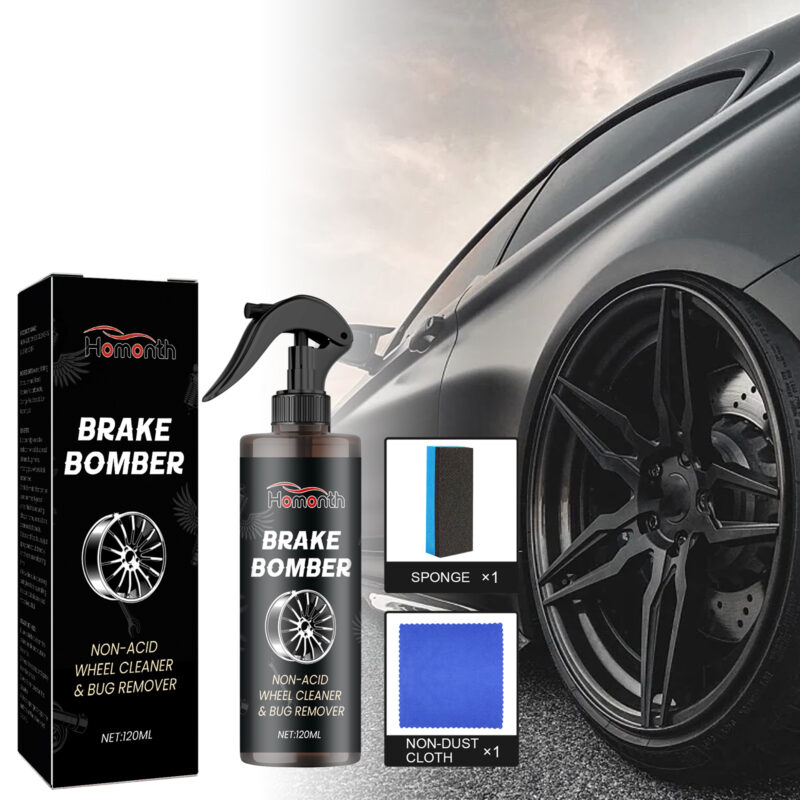 Homonth Multi-Purpose Wheel Cleaner: Bug Remover, Rust Protection – Fast-Acting, Surface-Safe - Image 2