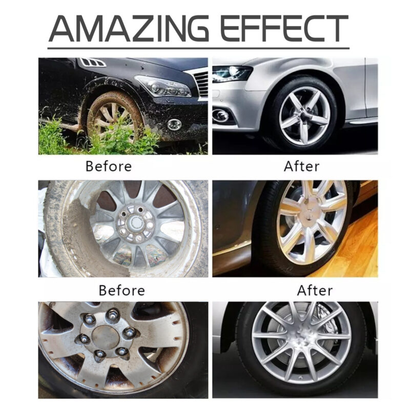 Homonth Multi-Purpose Wheel Cleaner: Bug Remover, Rust Protection – Fast-Acting, Surface-Safe - Image 4