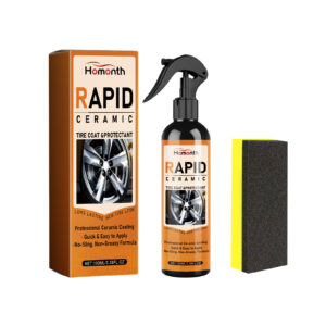 Homonth Rapid Ceramic fast-acting car tire cleaner and hub protector product bottle
