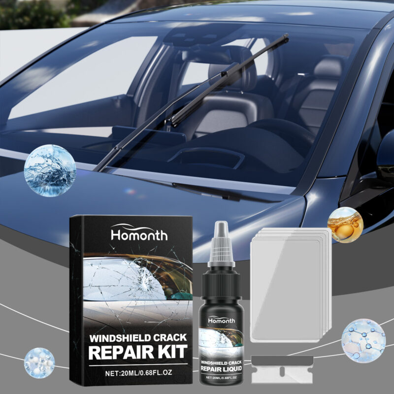 HOMONTH Windshield Crack Repair Kit: Fast-Acting Nano Solution for Clear Vision Car Windshield - Image 2