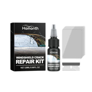 HOMONTH Windshield Crack Repair Kit fast-acting nano solution for car windshield repair