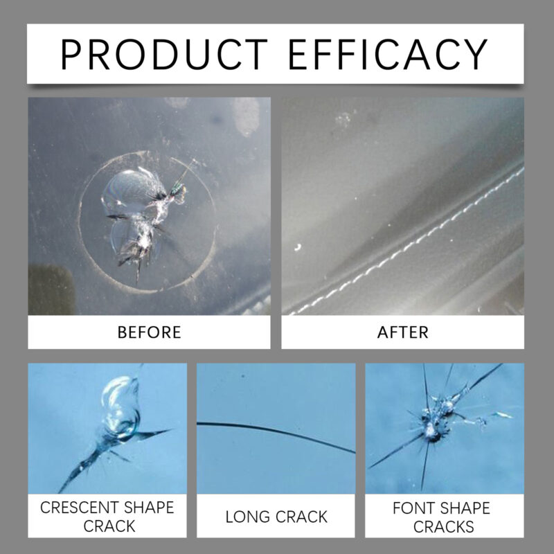 HOMONTH Windshield Crack Repair Kit: Fast-Acting Nano Solution for Clear Vision Car Windshield - Image 4