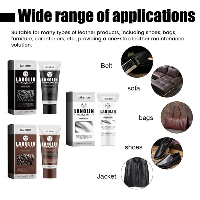 Jakehoe Car Leather Wax Polish: Multi-Purpose Interior Cleaner, Protective Formula - Image 6