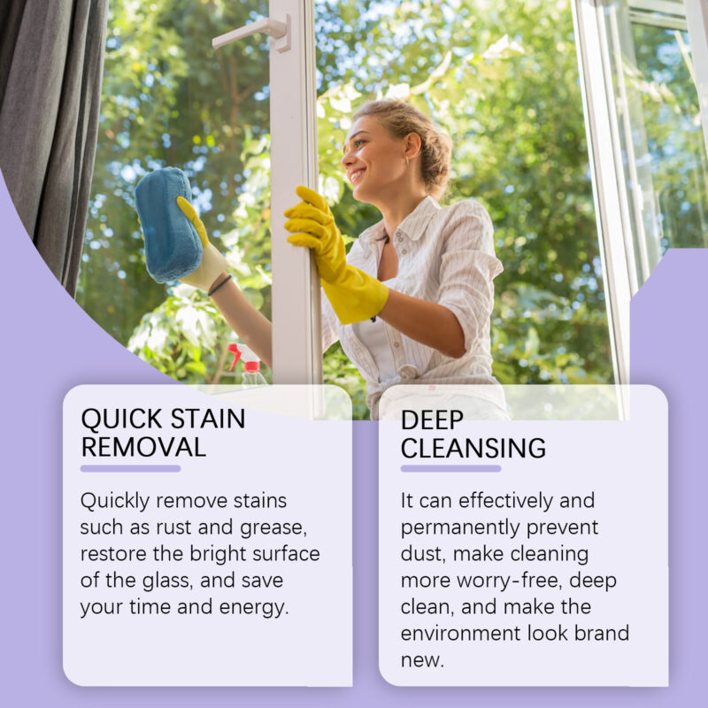 Jaysuing Car Glass Cleaner: Fast-Acting, Safe Interior Glass Cleaner – Dust & Grease Removal - Image 3