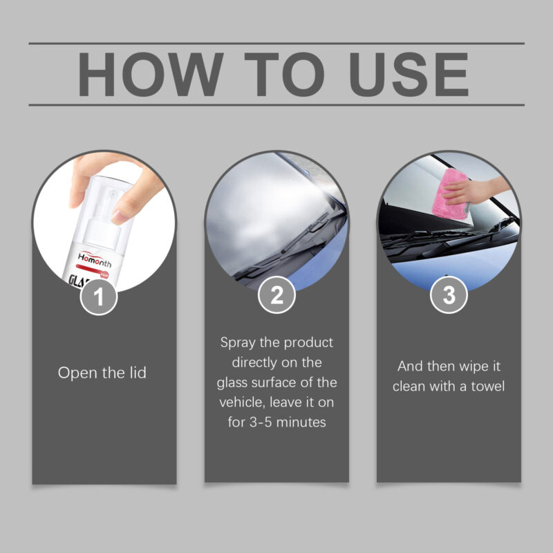 Multi-Functional Car Glass Cleaner: Oil Film Remover, Safe & Fast-Acting - Image 6