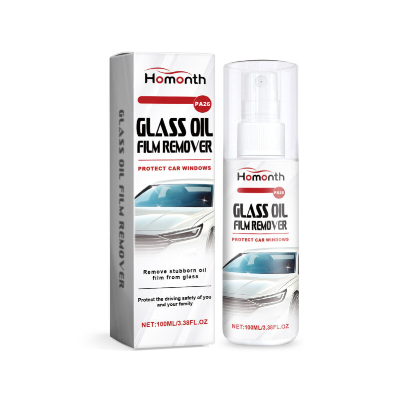 Multi-functional car glass cleaner removing oil film safely