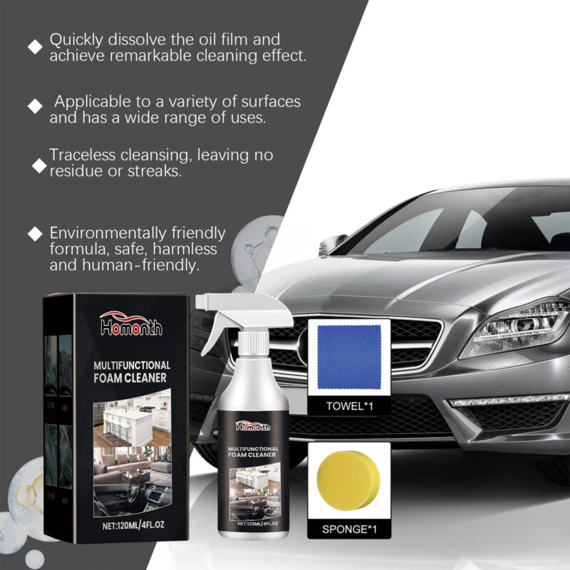 Multi-Functional Car Windshield Cleaner: Fast-Acting Oil Film Remover, Surface-Safe - Image 3
