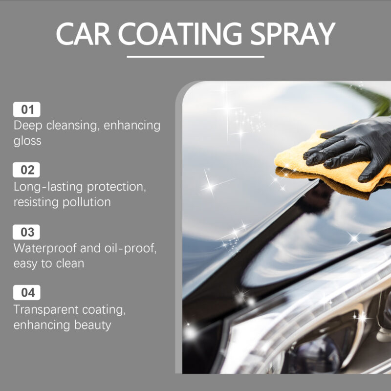 Multi-Purpose Car Ceramic Coating Spray: Scratch Repair, Surface Protection - Image 4