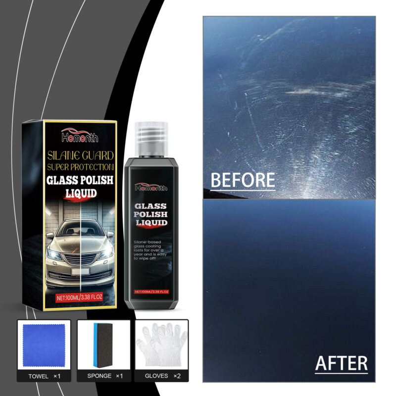 Multi-Purpose Car Ceramic Coating Wax – Glass Oil Film Cleaner, Protective Formula - Image 2