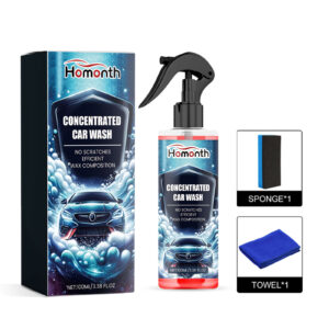 Multi-purpose fast-acting car cleaner for interior and exterior surfaces