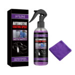 Multi-purpose car cleaner and protective polish safe for interiors and paint surfaces