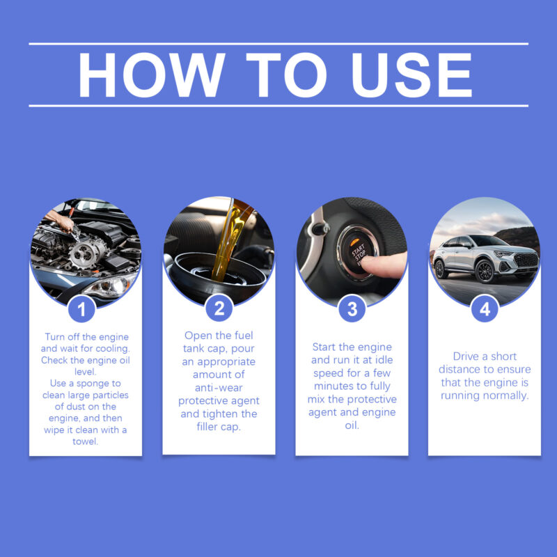 Multi-Purpose Car Engine Anti-Wear Additive – Rust Protection, Noise Reduction Formula - Image 6