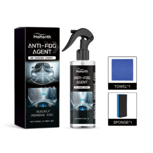 Multi-purpose car glass anti-fog spray for clear visibility