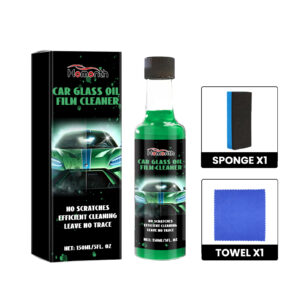 Multi-purpose car glass cleaner oil film remover fast-acting surface-safe spray