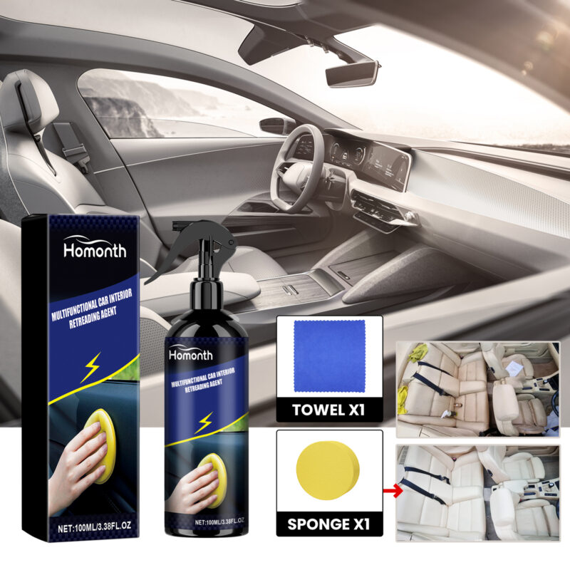 Multi-Purpose Car Interior Cleaner: Fast-Acting, Surface-Safe Formula for Dust & Stain Removal - Image 2
