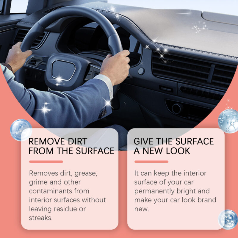Multi-Purpose Car Interior Cleaner: Fast-Acting, Safe Surface Formula – Car Care Essential - Image 3
