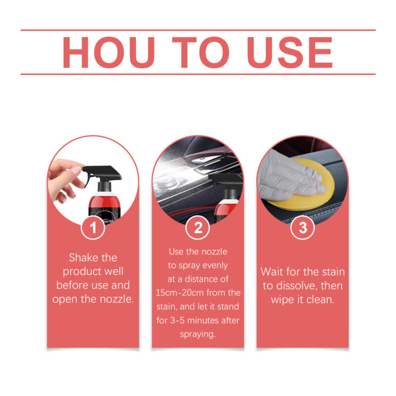 Multi-Purpose Car Interior Cleaner – Fast-Acting, Safe Formula for Seats, Dashboard & Carpets - Image 6