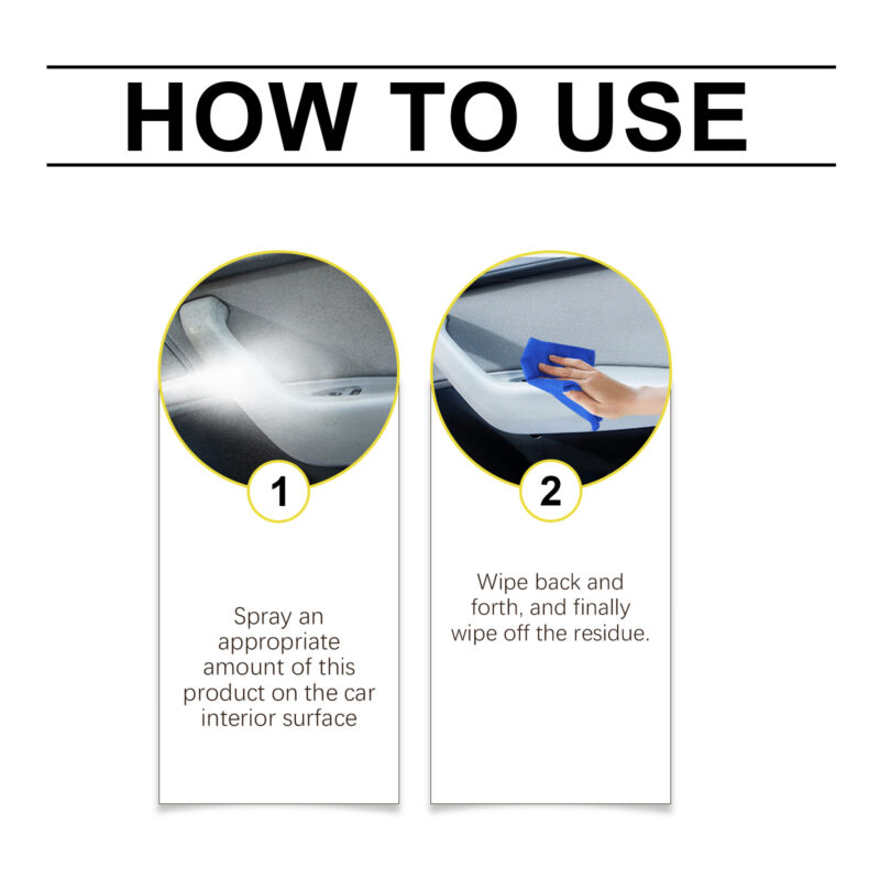 Multi-Purpose Car Interior Cleaner – Fast-Acting, Safe Formula for Seats & Steering Wheels - Image 6
